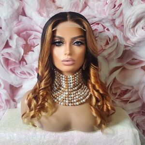 100%virgin Human money piece closure wig